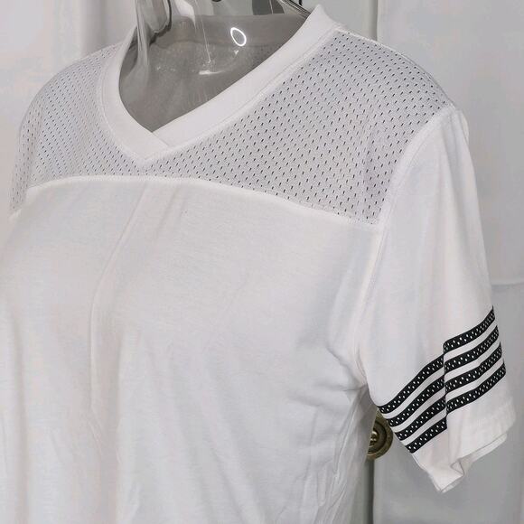 Flirtitude Active Short Sleeve White Jersey Top Size XS - Picture 2 of 7